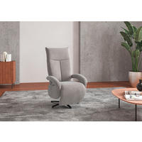 SESSEL in Flachgewebe Silberfarben  - Silberfarben/Schwarz, Konventionell, Textil/Metall (74/112/82cm) - Sit & More