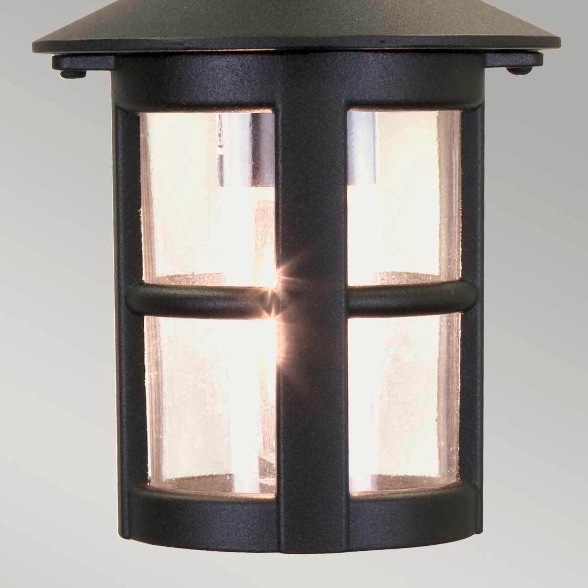 AUSSENHÄNGELEUCHTE - Schwarz, Konventionell, Glas/Metall (15/26cm) - Elstead Lighting