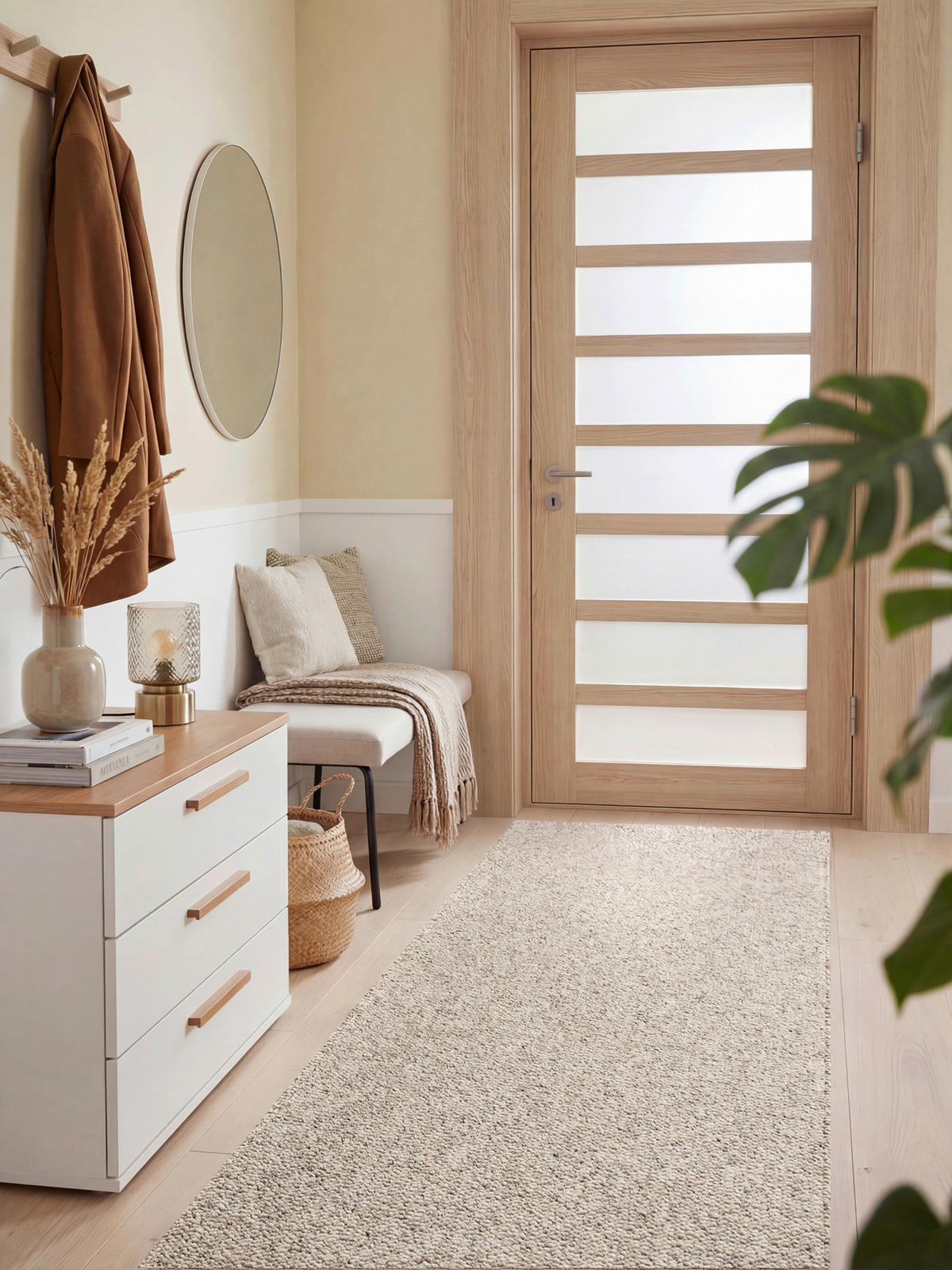 LÄUFER 80/240 cm Rocco Creme, Multicolor  - Multicolor/Creme, Basics, Kunststoff (80/240cm) - Elle Decoration