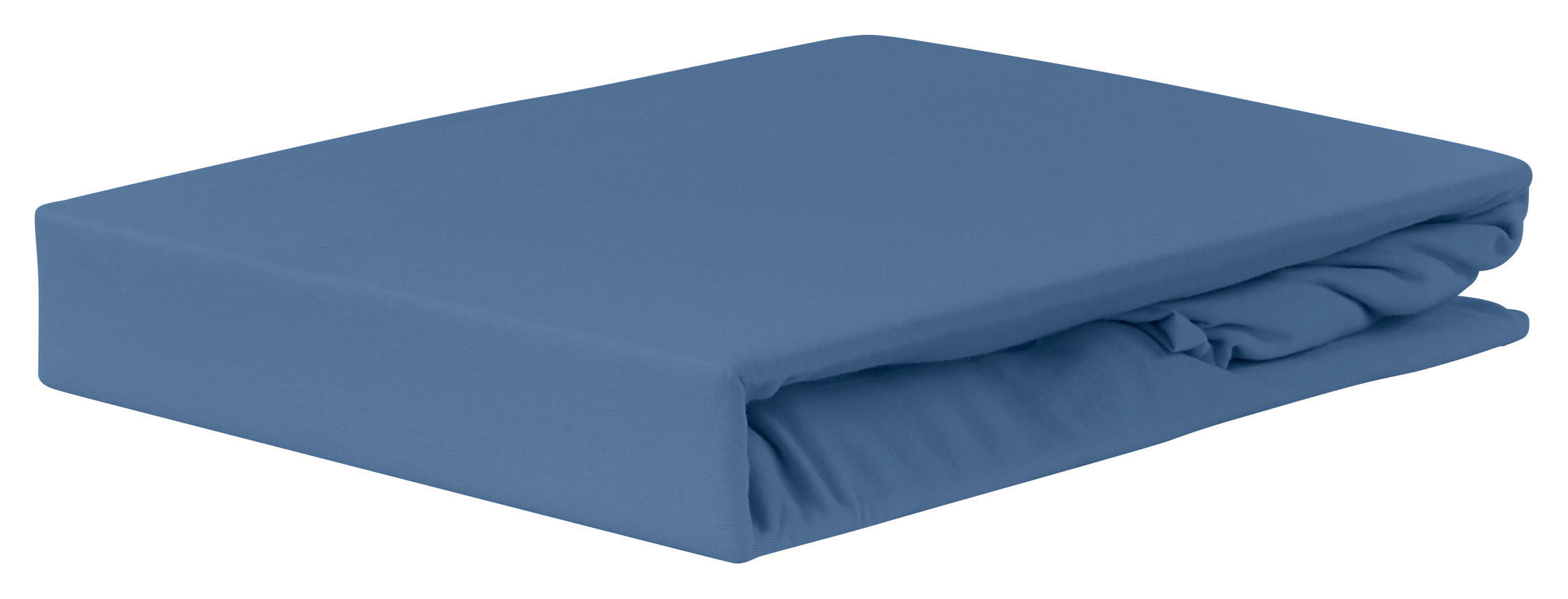 Spannleintuch Jardena Jeansblau 160x200 Cm Baumwolle