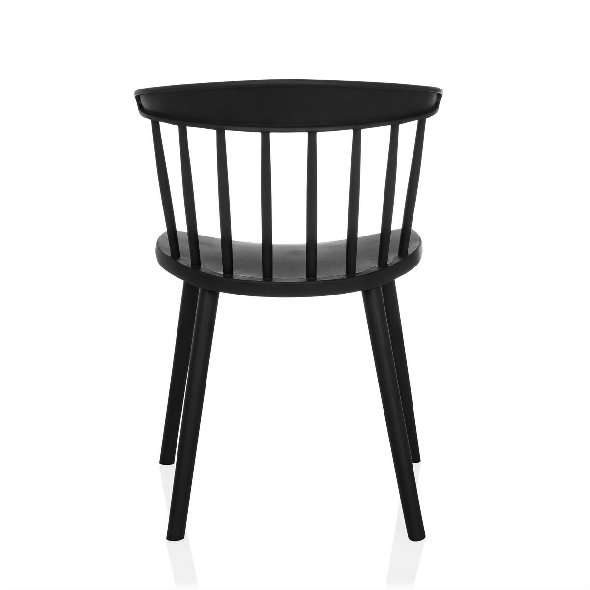BESUCHERSTUHL  in Schwarz  - Schwarz, MODERN, Kunststoff (53/75/45cm) - MID.YOU