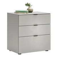 NOČNÍ STOLEK, krémová, 58/62/40 cm - černá/krémová, Design, kov/kompozitní dřevo (58/62/40cm) - Moderano