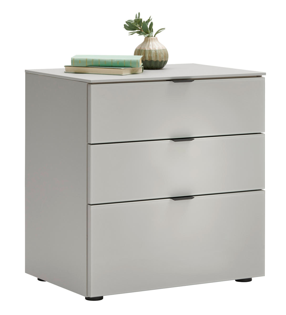 NOČNÍ STOLEK, krémová, 58/62/40 cm - černá/krémová, Design, kov/kompozitní dřevo (58/62/40cm) - Moderano