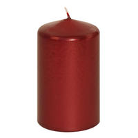 STUMPENKERZE 5,7/10 cm  - Dunkelrot, KONVENTIONELL (5,7/10cm)