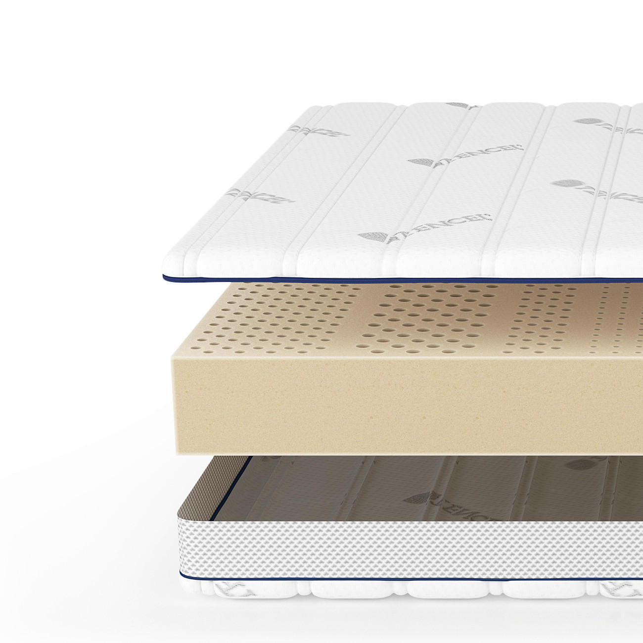 Thumbnail - Livetastic Latexmatratze, Weiß, Textil, H5, Füllung: Latex, 80x220 cm, Bezug abnehmbar/waschbar, Ober- und Unterseite ve...