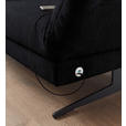 ECKSOFA  in Flachgewebe Schwarz  176-217/279-327 cm  - Schwarz, Design, Textil/Metall (176-217/279-327cm) - Dieter Knoll