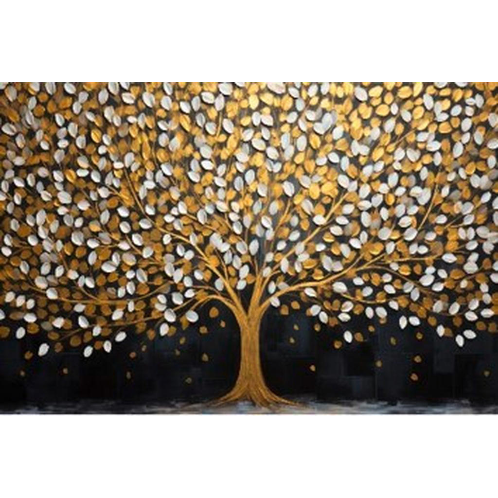 XXXL OBRAZ NA HLINÍKOVÉ DESCE, stromy, 120/80/2 cm