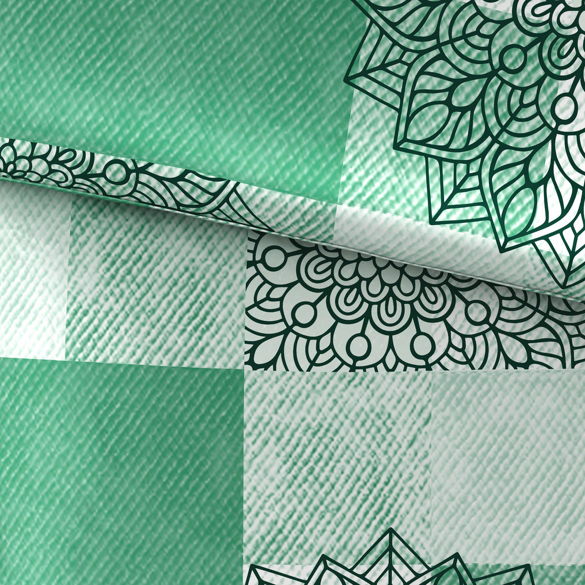 BETTWÄSCHE KALIO Satin 140/200 cm  - Grün, Design, Textil (140/200cm) - Esposa
