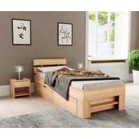 STAURAUMBETT 90/200 cm  in Kernbuche  - Kernbuche, Natur, Holz (90/200cm) - Livetastic