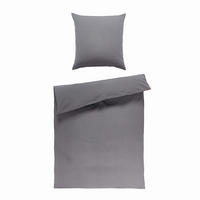 BETTWÄSCHE Seersucker 155/220 cm  - Dunkelgrau, Basics, Textil (155/220cm) - Janine