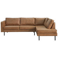 ECKSOFA Braun Lederlook  - Schwarz/Braun, Design, Leder (270/170cm) - MID.YOU