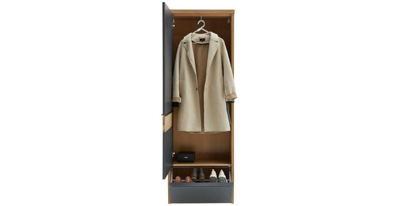 GARDEROBE 6-teilig  in 290/200/32 cm  - Eichefarben/Grau, Design, Holz/Holzwerkstoff (290/200/32cm) - Dieter Knoll