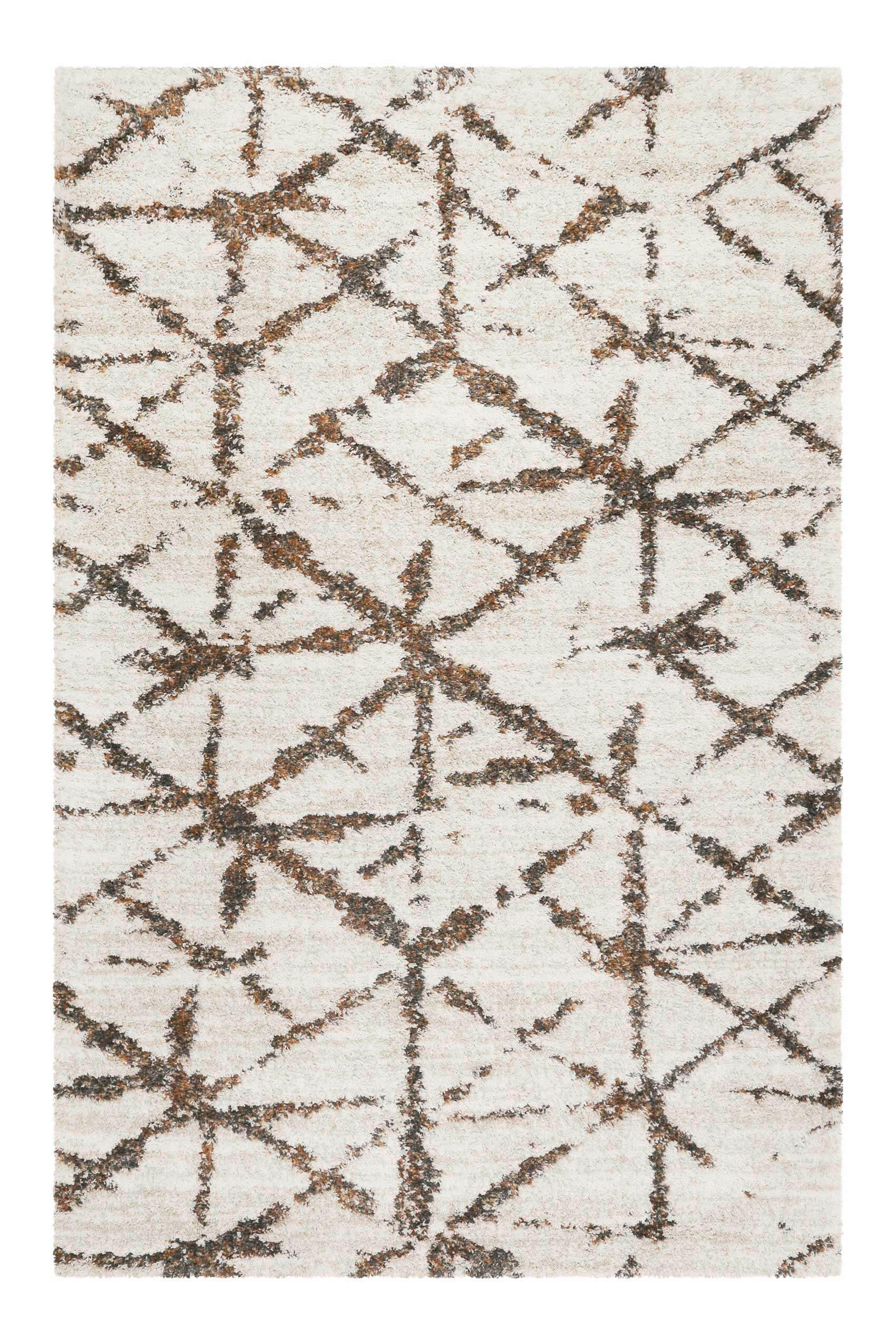Esprit Hochflorteppich Ronja Creme, Grau, Terracotta 200x290 cm