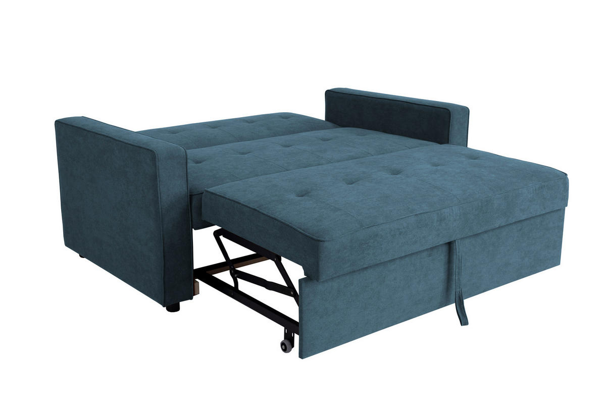 SCHLAFSOFA Flachgewebe Blau  - Blau, Trend, Textil (162/90/89cm) - Livetastic