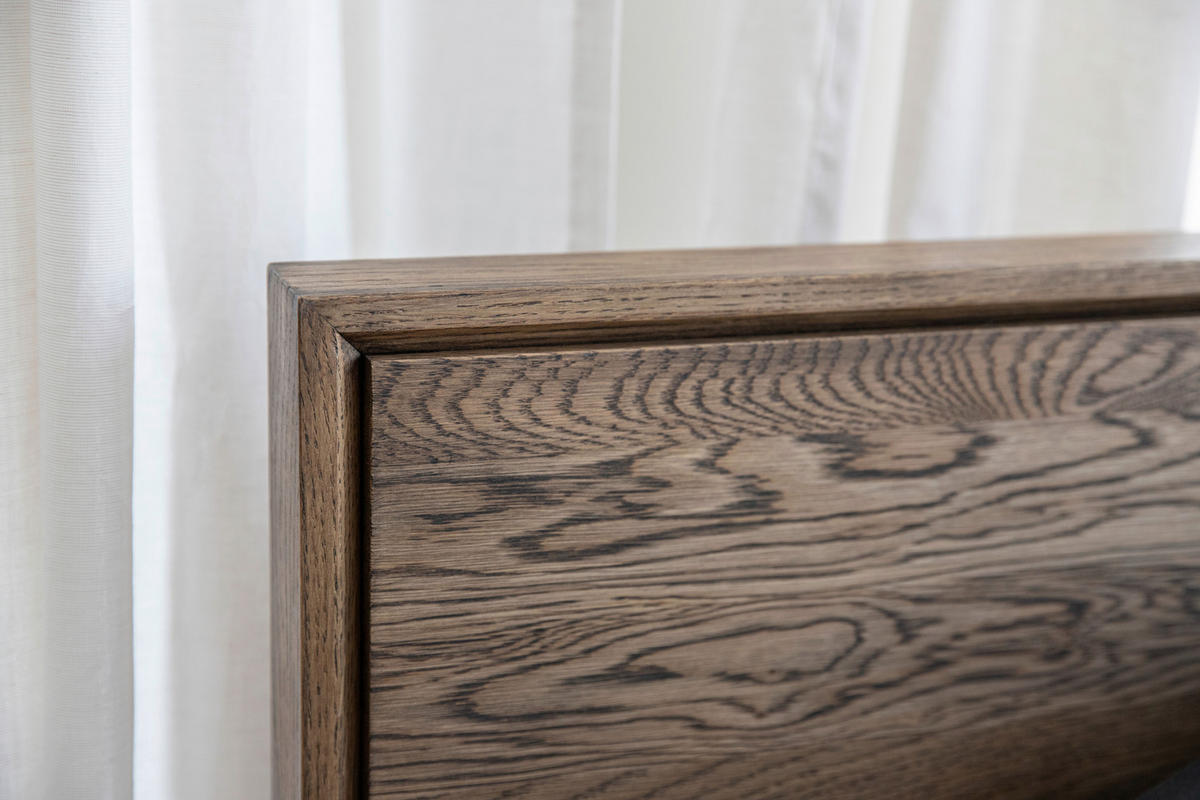 BETT 140/200 cm  in Eiche dunkel  - Eiche dunkel, MODERN, Holz (140/200cm) - Linea Natura