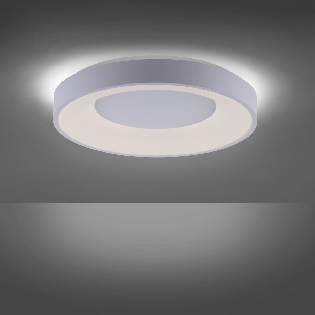 LED-DECKENLEUCHTE 48/48/8 cm   - Weiß, Basics, Kunststoff/Metall (48/48/8cm)