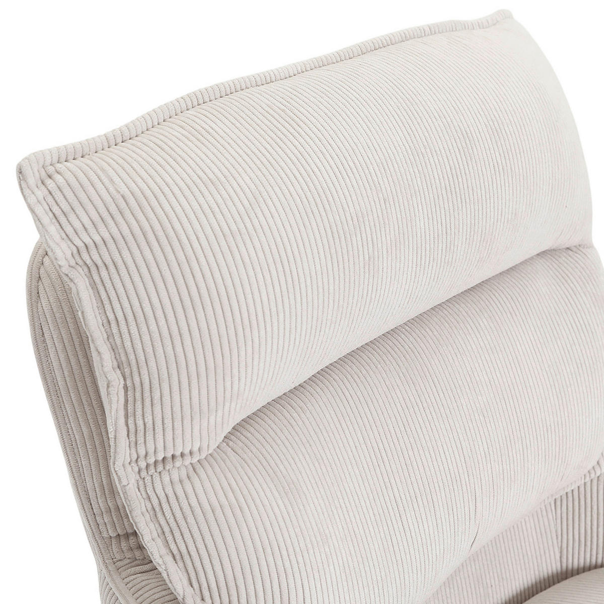 ARMLEHNSTUHL  Stoffauswahl, Sitzfläche 360° drehbar, automatische Rückholfunktion Cord  - Eichefarben/Beige, Design, Holz/Textil (60/95/62cm) - Novel