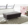HOCKER in Textil Grau  - Silberfarben/Grau, Konventionell, Textil/Metall (133/47/72cm) - Sit & More