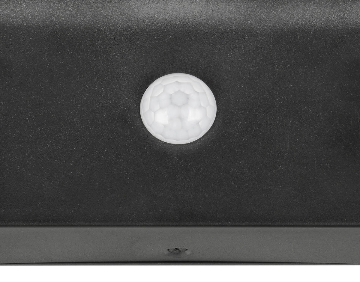 AUSSENWANDLEUCHTE - Schwarz, Design, Kunststoff (10/20/13,5cm)