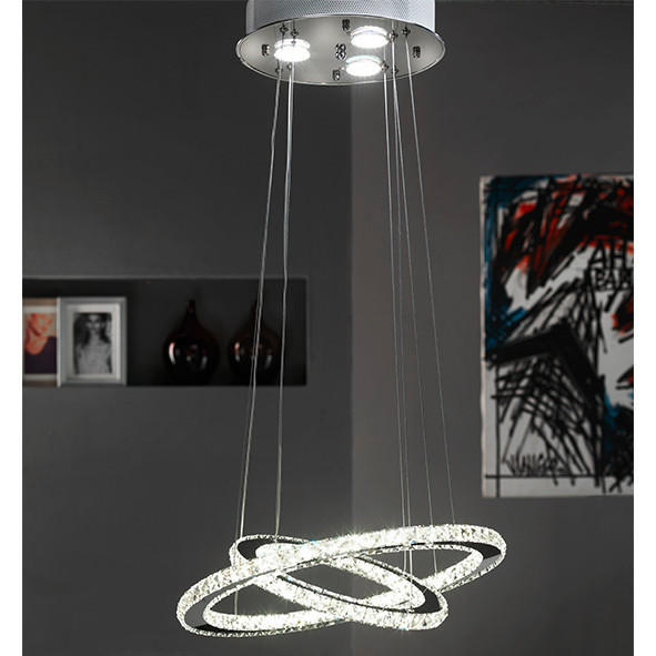 LED-HÄNGELEUCHTE 45/120 cm  - Chromfarben, Design, Metall (45/120cm)