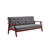 SCHLAFSOFA in Samt Kirschbaumfarben, Dunkelgrau  - Kirschbaumfarben/Dunkelgrau, MODERN, Holz/Textil (190/81/85cm) - Livetastic