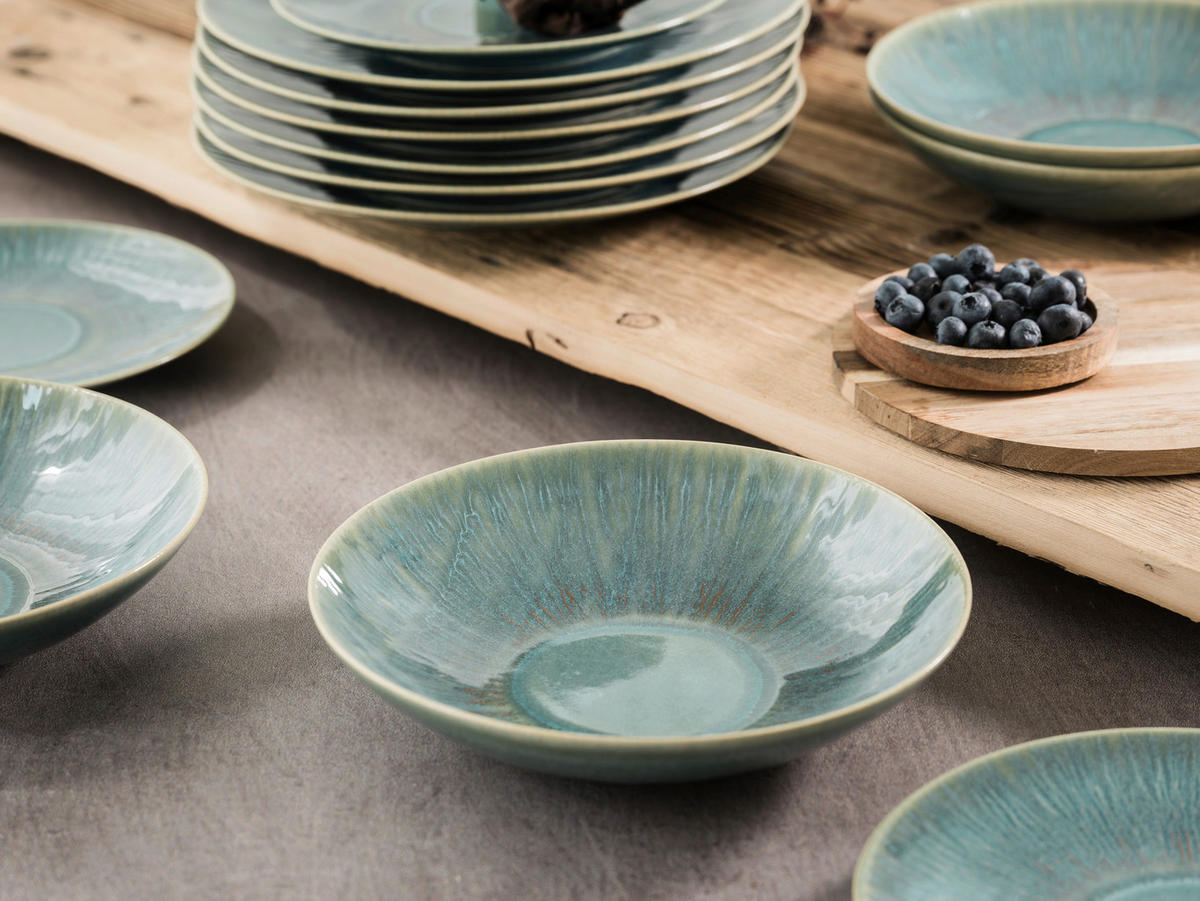 TAFELSERVICE Grün Sea Breeze Green 12-teilig  - Grün, Basics, Keramik (43/40/37cm) - Creatable