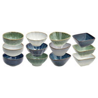 ČINIJA  13 cm         RELIEF SHIZEN  - bela/tamnoplava, Osnovno, keramika (13cm) - Tognana