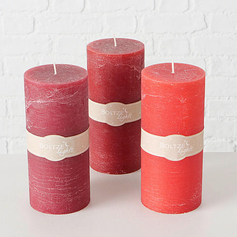 STUPNA SVIJEĆA  crvena, svijetlo crvena  - svijetlo crvena/crvena, Basics (9/20cm)