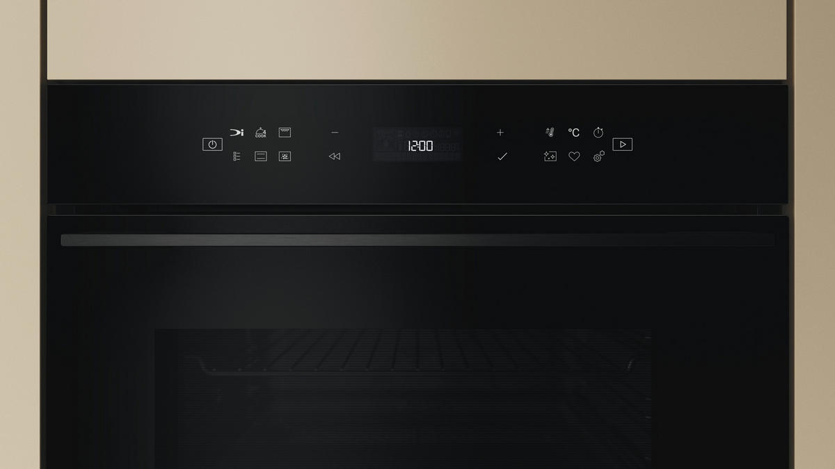 EINBAUBACKOFEN BBI78PT1SK  - Schwarz, Basics, Glas/Metall (59,5/59,7/56,4cm) - Bauknecht