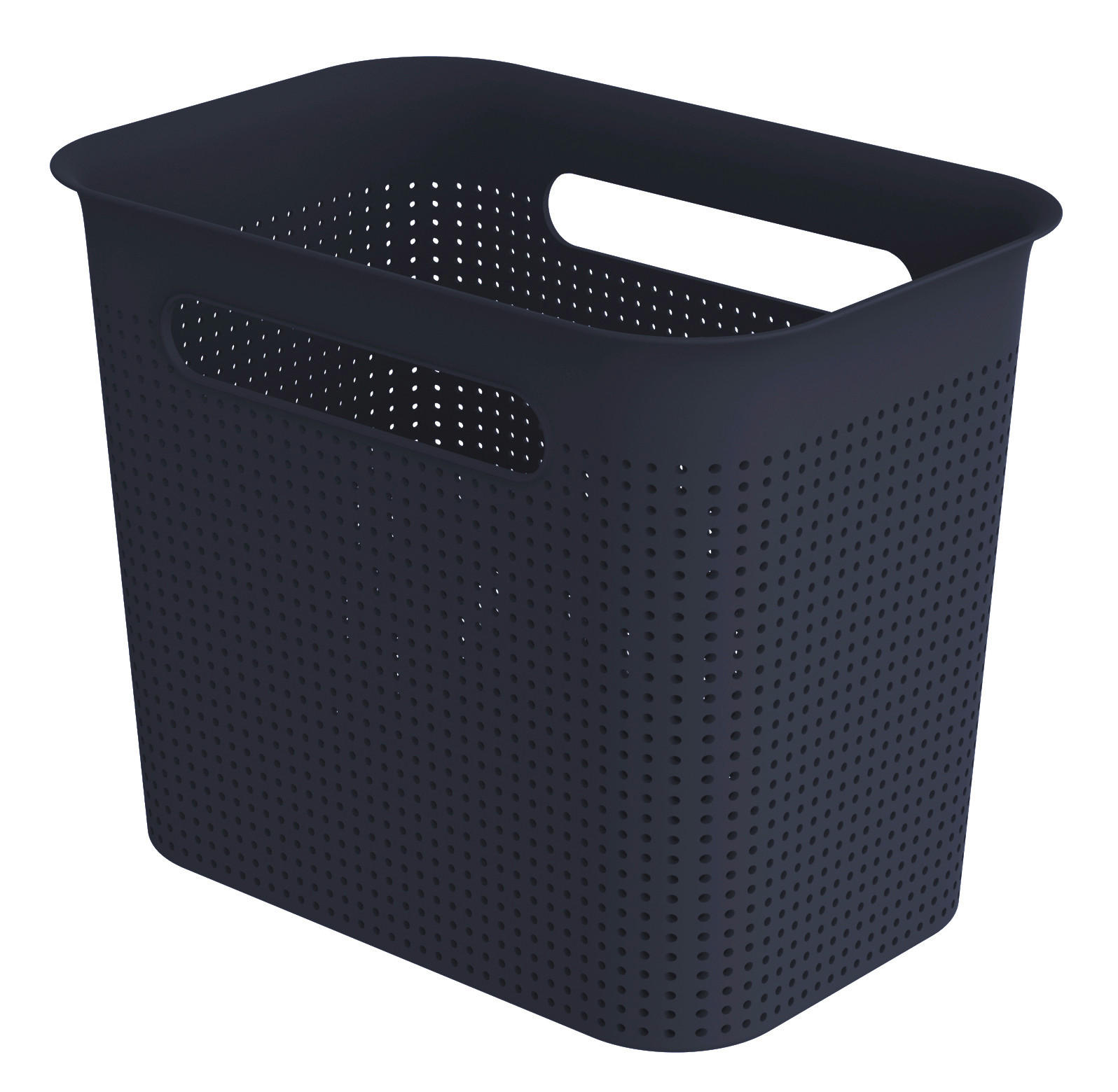 BOX, plast - tmavě modrá, Basics, plast (26,2/18/21,1cm)