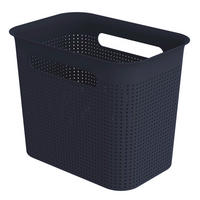 BOX, plast - tmavě modrá, Basics, plast (26,2/18/21,1cm)