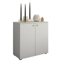 KOMMODE  in 70/74/40 cm  - Silberfarben/Schwarz, Basics, Holzwerkstoff/Kunststoff (70/74/40cm) - MID.YOU