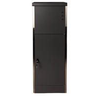PAKETBOX 39,5/118,5/38,5 cm  - Schwarz, Basics, Metall (39,5/118,5/38,5cm)