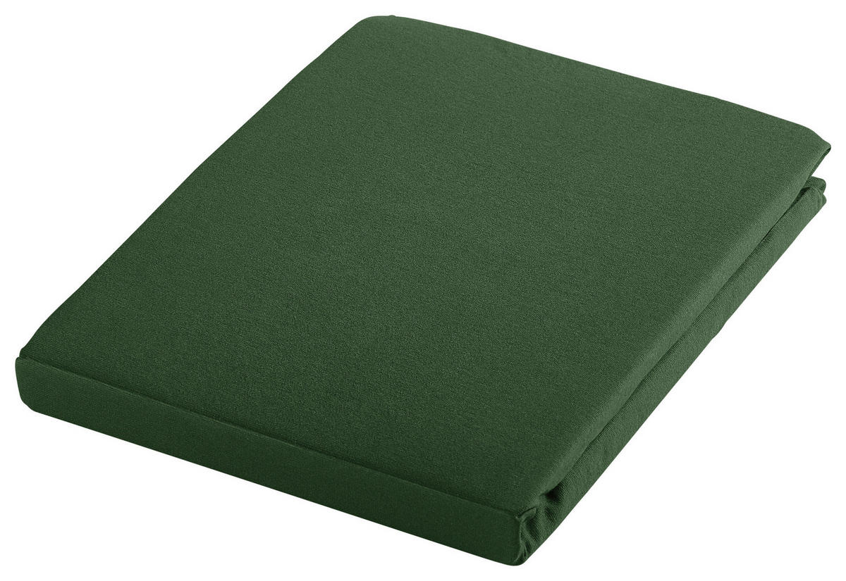 NAPÍNACIA PLACHTA, džersej, tmavozelená, fango, 150/200 cm - fango/tmavozelená, Basics, textil (150/200cm) - Bio:Vio