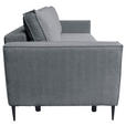 SCHLAFSOFA Cord Dunkelgrau  - Dunkelgrau/Schwarz, KONVENTIONELL, Textil/Metall (222/93/98cm) - Carryhome