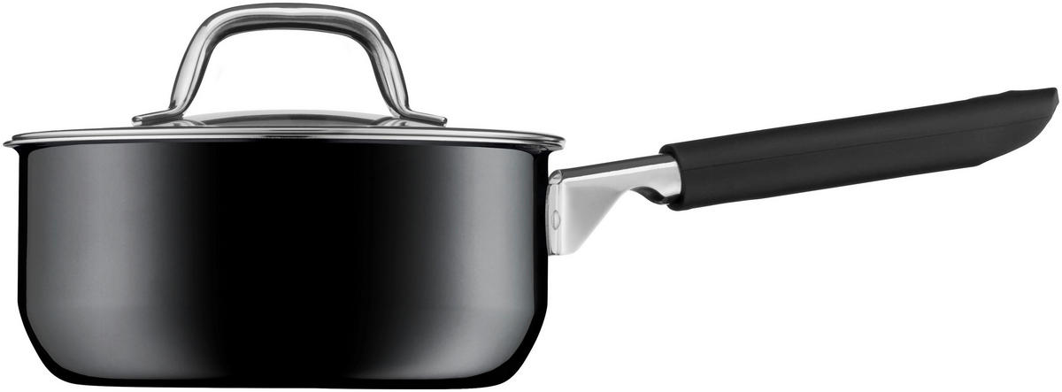 KOCHTOPFSET Fusiontec 4-teilig  - Schwarz, Basics, Glas/Metall - WMF