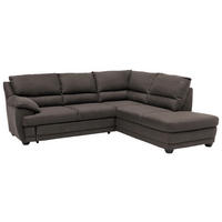 ECKSOFA in Mikrofaser Braun  - Schwarz/Braun, Design, Kunststoff/Textil (245/225cm) - Livetastic
