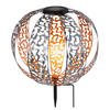 SOLARLEUCHTE - Silberfarben/Goldfarben, Design, Metall (30/41,0cm) - Globo