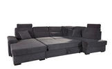 WOHNLANDSCHAFT Anthrazit Flachgewebe  - Dunkelbraun/Anthrazit, KONVENTIONELL, Kunststoff/Textil (166/319/183cm) - Cantus