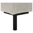 ECKSOFA  in Webstoff Naturfarben  - Schwarz/Naturfarben, KONVENTIONELL, Textil/Metall (292/192cm) - Carryhome