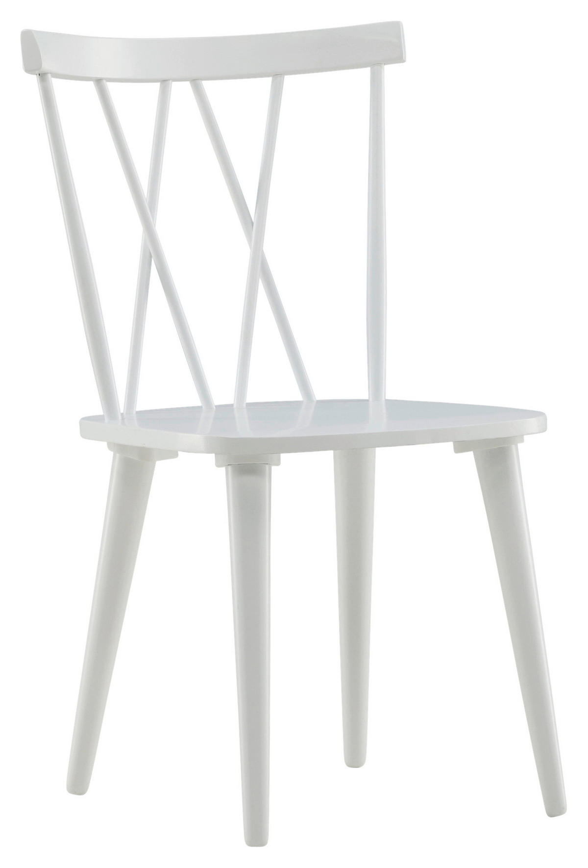 STOLSET 2 styck  - vit, Design, trä (53.5/86/50cm) - Livetastic