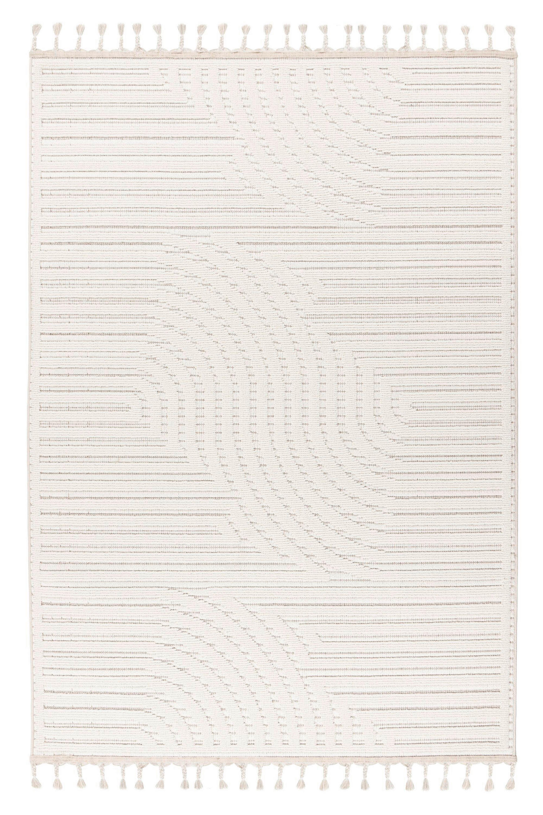 FLACHWEBETEPPICH 160/230 cm Elfenbein  - Elfenbein, Basics, Textil (160/230cm) - Kayoom