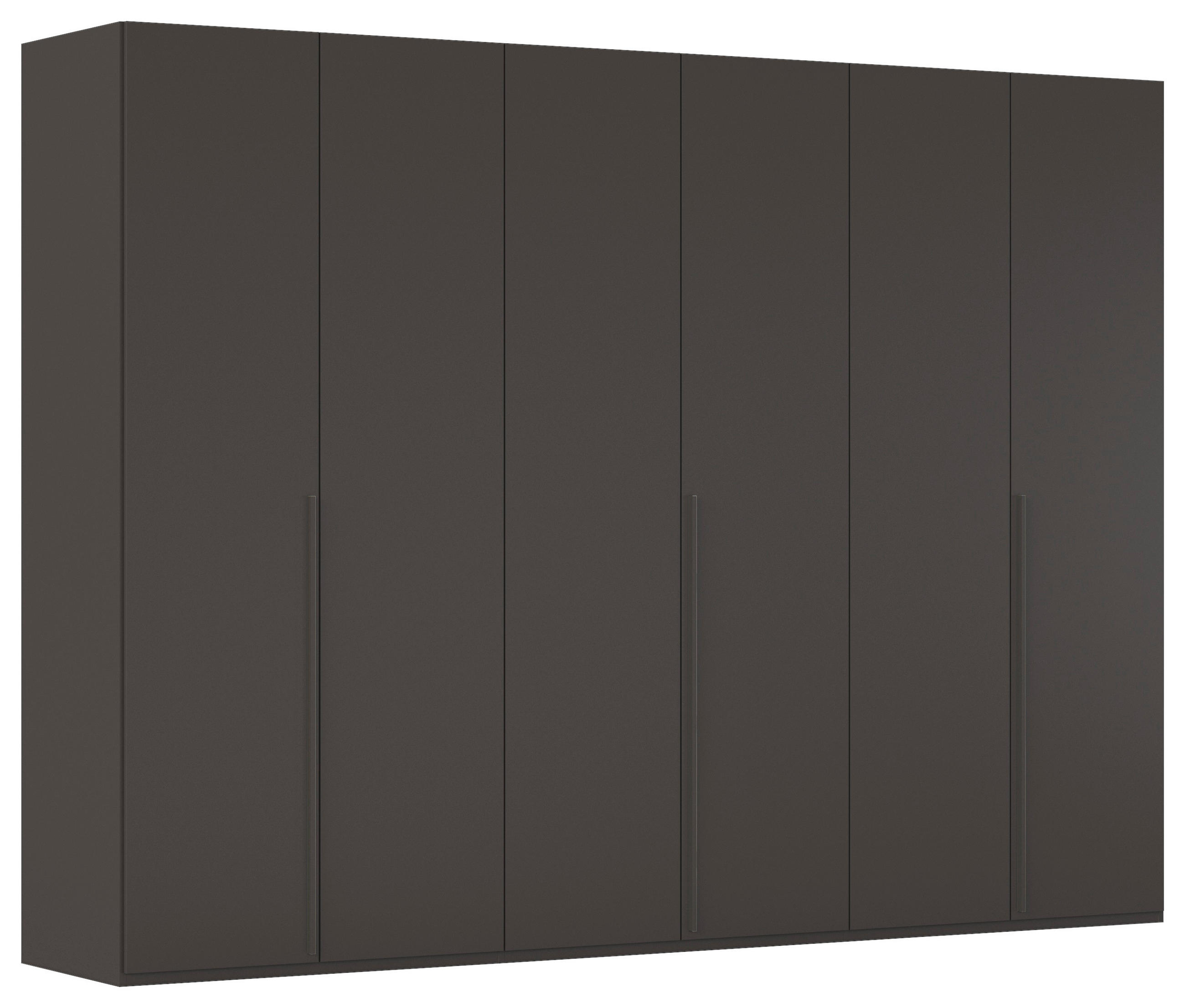 DREHTÜRENSCHRANK 301/223/60 cm 6-türig Graphitfarben  - Graphitfarben, Design, Holzwerkstoff/Metall (301/223/60cm) - home24