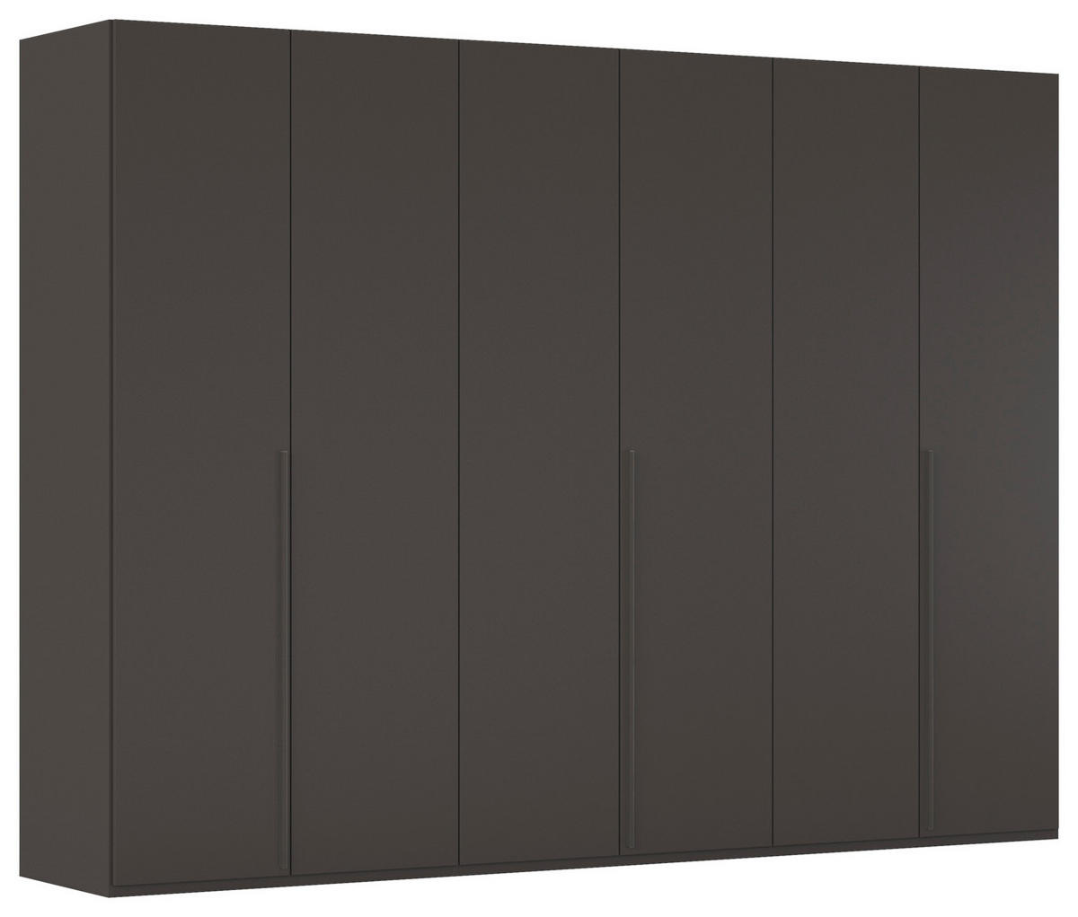 DREHTÜRENSCHRANK 301/223/60 cm 6-türig Graphitfarben  - Graphitfarben, Design, Holzwerkstoff/Metall (301/223/60cm) - home24