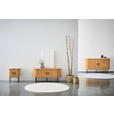 LOWBOARD  in 120/55/40 cm  - Eichefarben/Schwarz, Design, Holzwerkstoff/Metall (120/55/40cm) - Xora