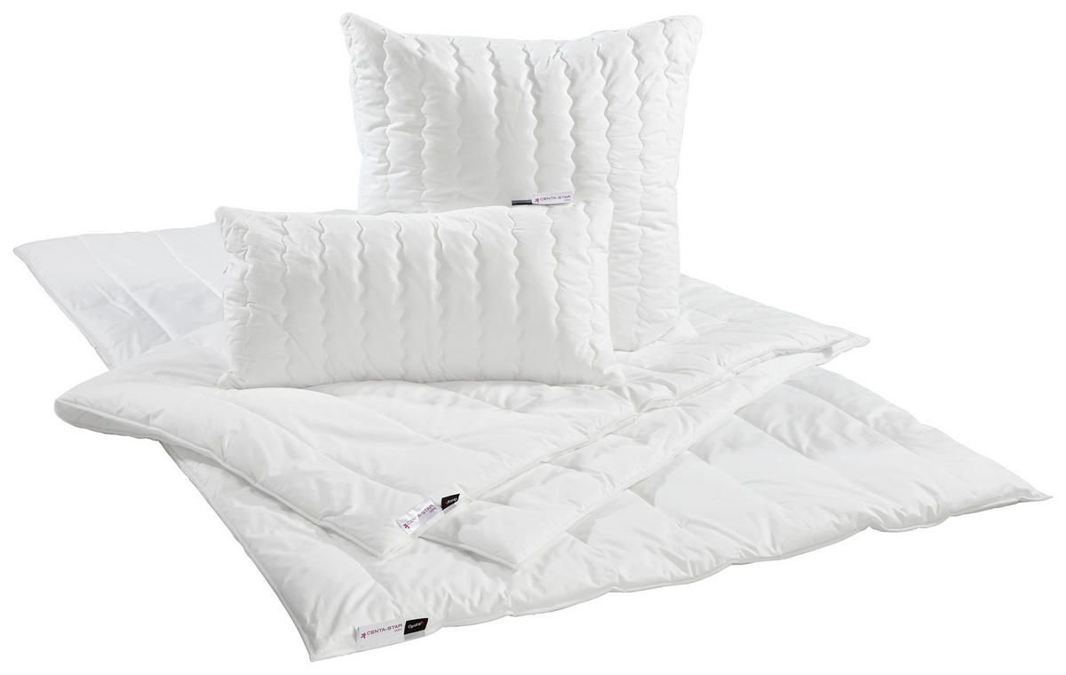 CELOROČNÍ PŘIKRÝVKA, 135/200 cm, polyester - bílá, Design, textil (135/200cm) - Centa-Star