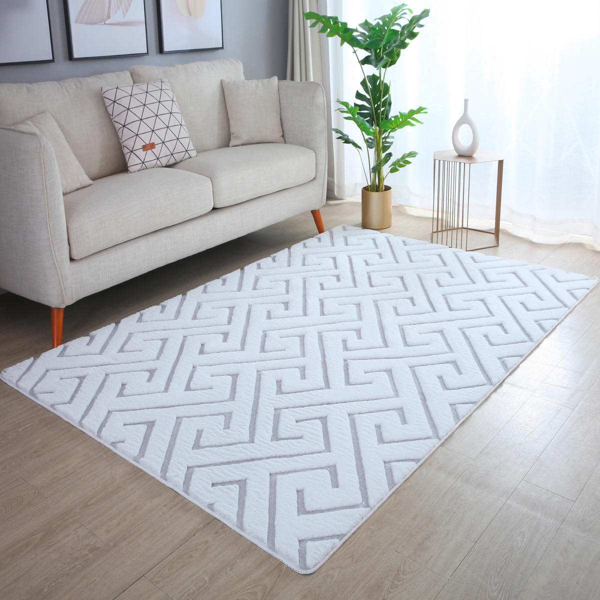 LÄUFER 80/250 cm Vision  - Silberfarben, Design, Textil (80/250cm) - Novel