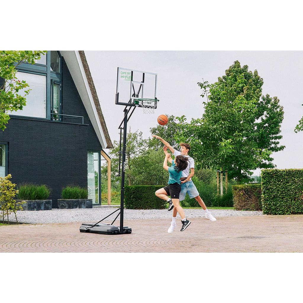 Thumbnail - Salta Basketballständer, Grün, Schwarz, Metall, Kunststoff, 128x296-371x210 cm, höhenverstellbar, stabiler Standfuß, wit...