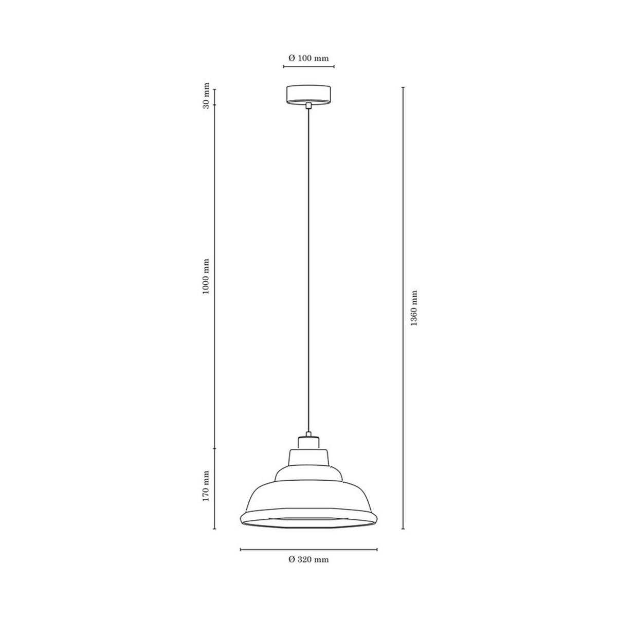 HÄNGELEUCHTE 9874028 AVINO 32/32/136 cm  - Weiß, Design, Glas/Metall (32/32/136cm)