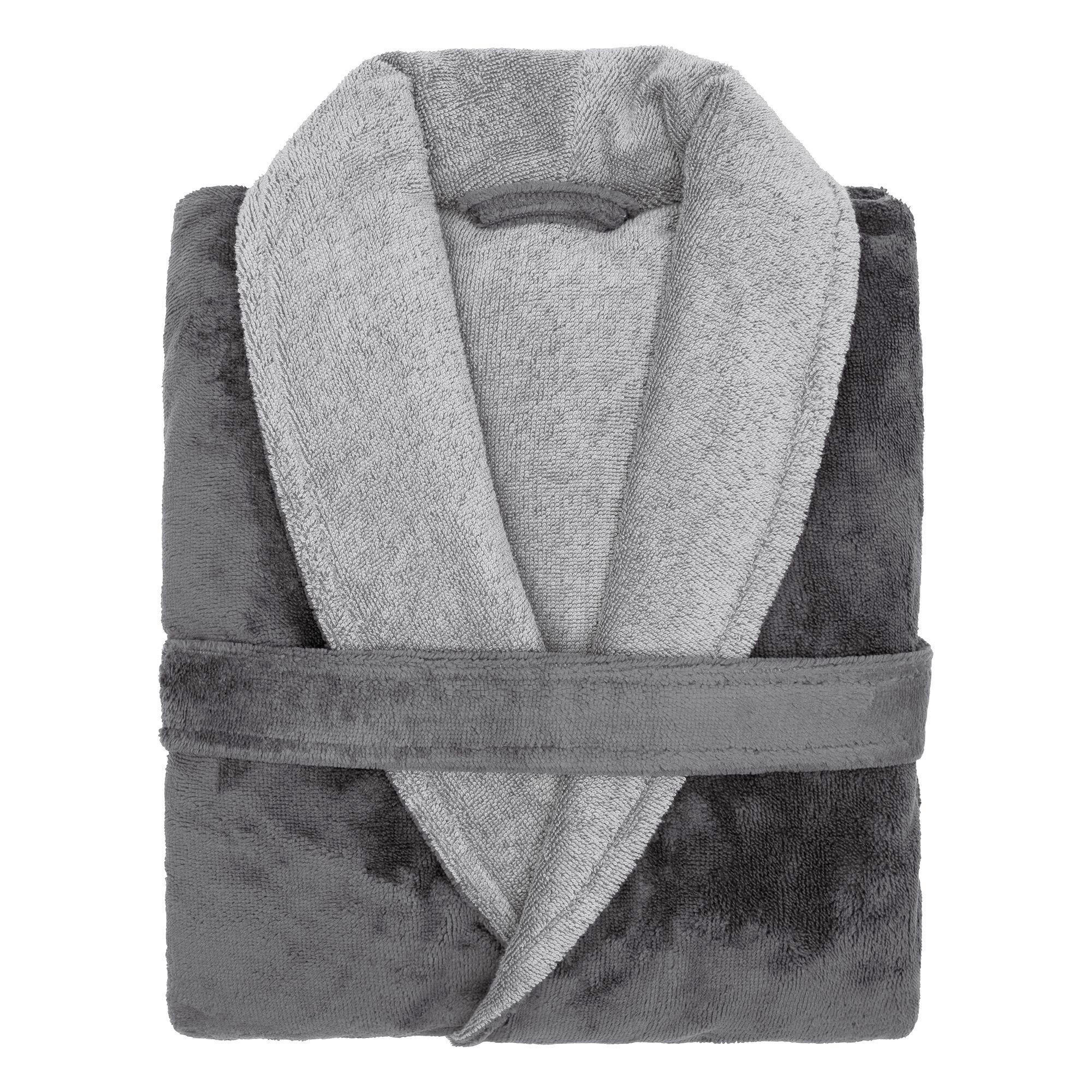 BADEMANTEL LOOKS by Wolfgang JOOP XL Damen  - Dunkelgrau, Basics, Textil (XLnull) - LOOKS by W.Joop